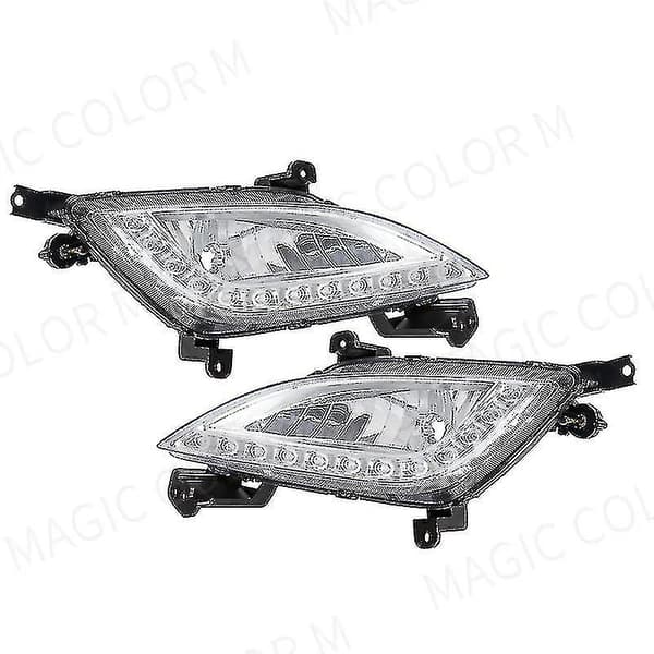 For Hyundai Elantra Gt I30 2012 2013 2014 2015 2016 DRL Tåkelysdeksler Kjørelys Bil Frontfanger Tåkelysmontering 12v