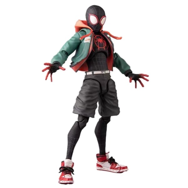 Legends Sentinel Spiderman Actionfigur Spider-Verse Miles Sv Shf Morales Peni Parker Animefigurer Staty Leksaker