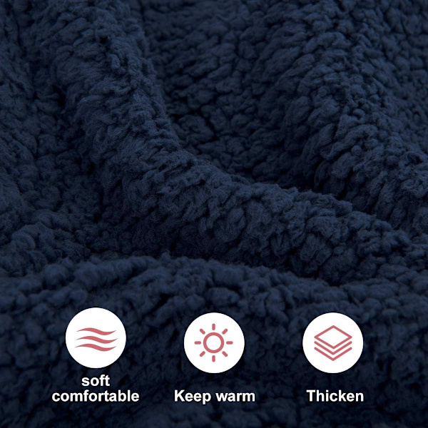 Dame Fleece Jakke, Quarter Zip Sweatshirt, Varm og Fleksibel Jakke til Vinter og Efterår Azul de Prusia S