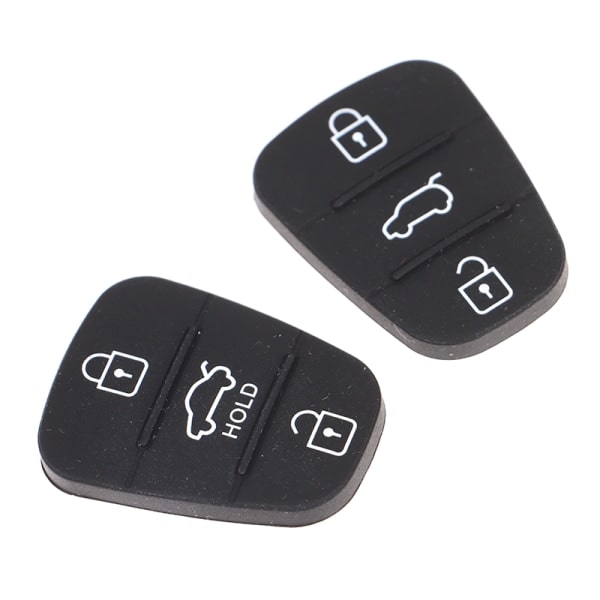 Silikone 3 knappers tastatur skal udskiftningstast til Hyundai Kia HOLD 2 stk.
