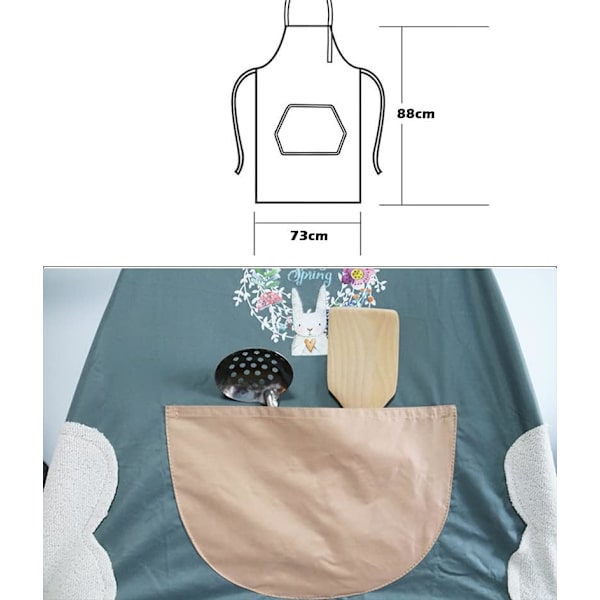 Køkkenforklæder til kvinder og mænd 2-pak justerbar vandtæt madlavningsforklæde med lommer, kokkeforklæder til madlavning bagning havearbejde grill 2stk 1pcs blue and 1pc pink aprons