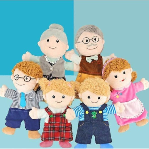 1 Förpackning Handdocka Familjemedlemmar Docka Mjuk Plysch Handdocka för Mamma, Pappa, Son, Dotter och Morföräldrar, Förälder-Barn Spel Rollek Leksaker Mother 30cm