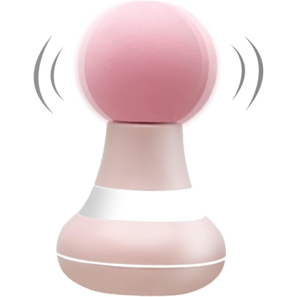 Mini Massager Bärbar Fickmassager Stöd för Kvinna USB Laddning 6 Hastighets Vibrationsläge Pink