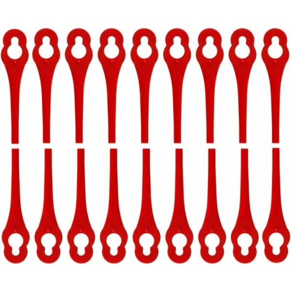 100 udskiftningsknive til plæneklipperknive (røde 100 STK) vit