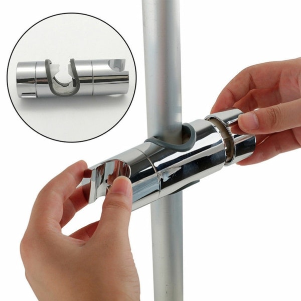 2 stk Dusjstang Slide Baderom Dusj Dusjhode Holder Brakett 2 stk