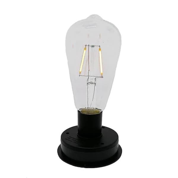 1 stk. Solcelle LED Filament Lys 2800K Automatisk Lys Sensor Hegn Natlys til Have Lamper (8,5 cm) Som Vist