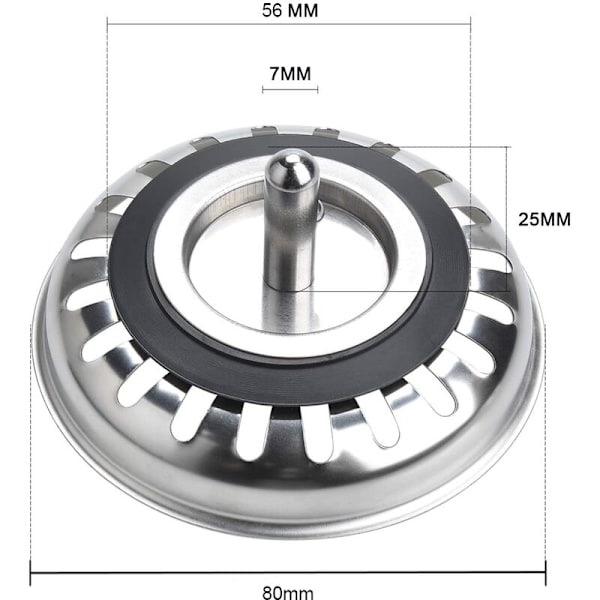 Vattenläckageplugg (2 st. 5 81mm-831)