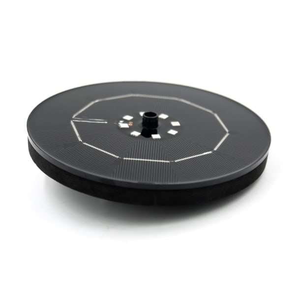 Solcellsdriven fontän med batteri 16 cm