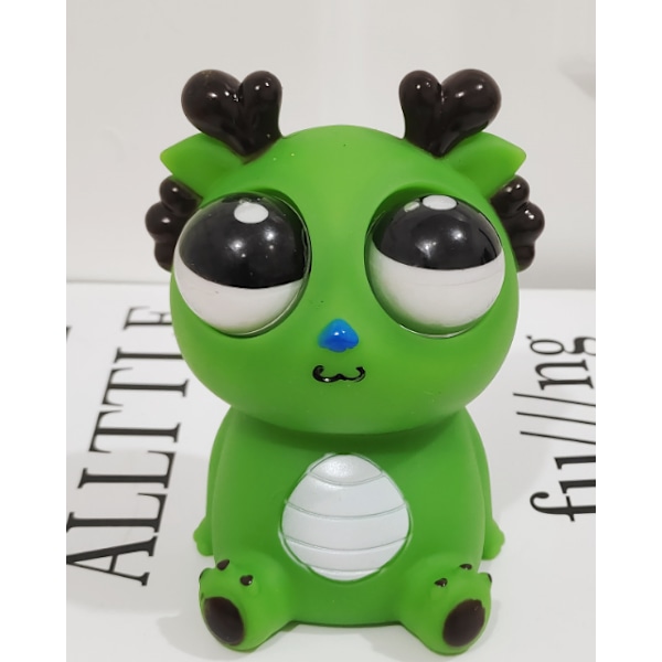 Squeeze Stress Relief Legetøj Øjne Pop Up Dragen Sjov Øjenbold Sprængende Legetøj Pop Up Øjne Legetøj, Ideel Gave til Alle Anledninger Dark Green