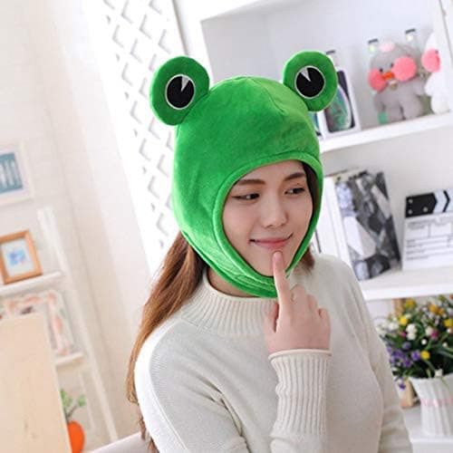 Søt Pluss Frog Hatt, Hodeplagg Nyhet Fest, Kle deg ut Karakterer