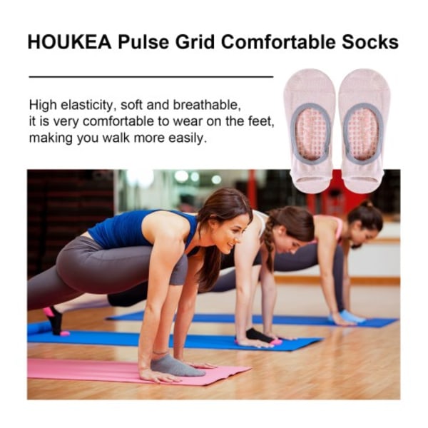 Ion Yoga sokker Fodmassage afspænding hudvenlig elastisk åndbar skridsikker fitness sokker