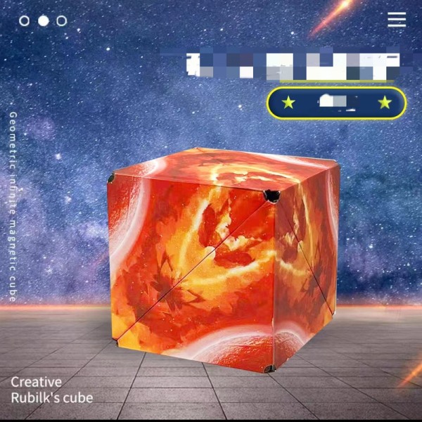 2 lasten opetuslelupoistolaitetta 24 magneettista Rubikin kuutiota 【 Aurinko 】【 Värilaatikko 】 Sun style
