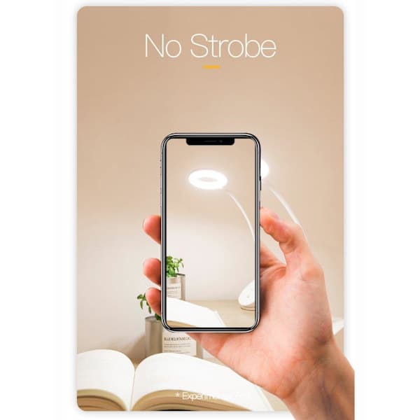 Oppladbar LED-lampe med klemme - dimbar