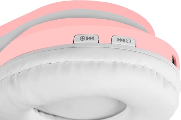 Børnehovedtelefoner Bluetooth LED Trådløse Katteører 16865 (Pink)