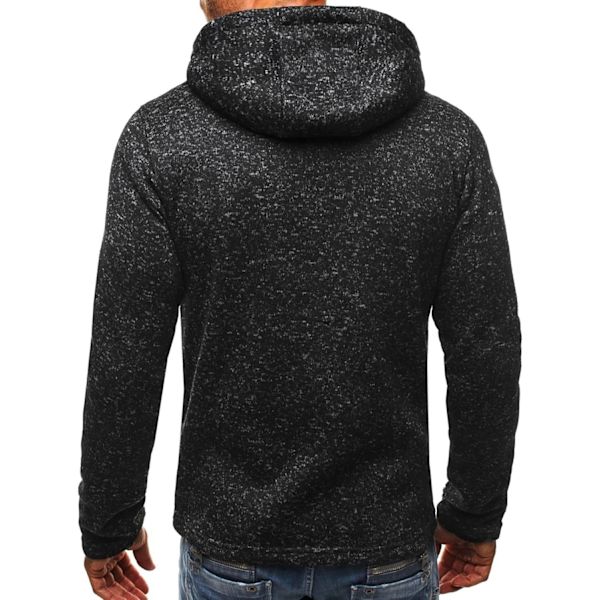 Herre hettegenser Sweatshirt Jakker Black-1 M