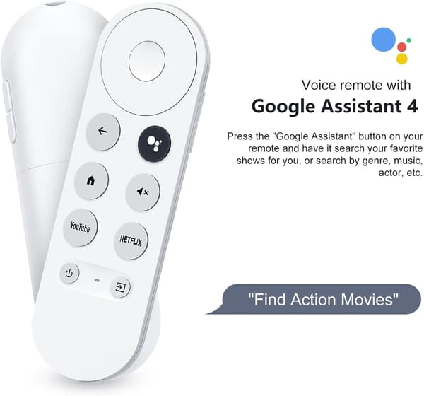 Kompatibel med HD Case Fjernkontroll Erstatning Stemmekontroll for Snow Streaming Player 4k Versjon