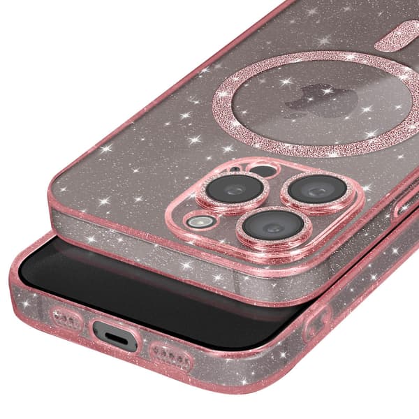 Kotelo iPhone 15 Pro MagSafe Glitterille