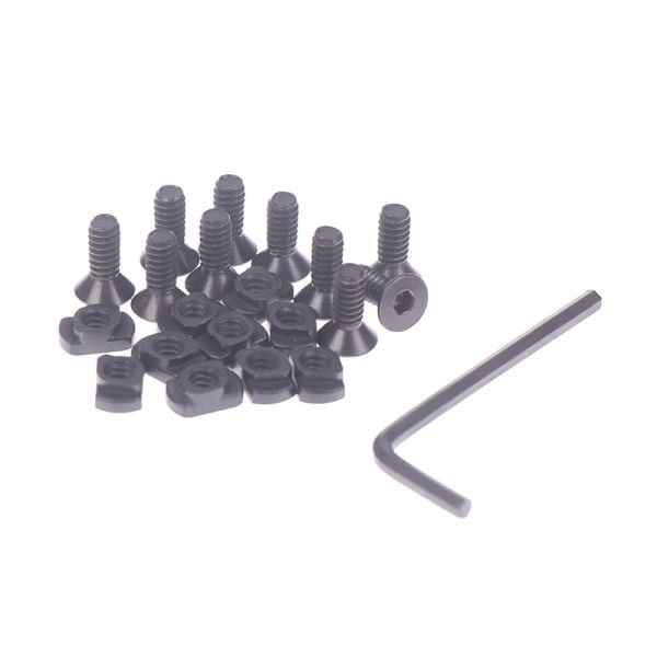 5 st Taktiska M-Lok Picatinny-skenor 5 7 9 11 13 Slots Mlok Svart