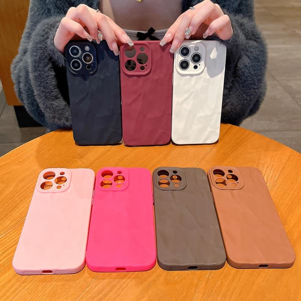 Frostet TPU-deksel med rynket tekstur for iPhone 11