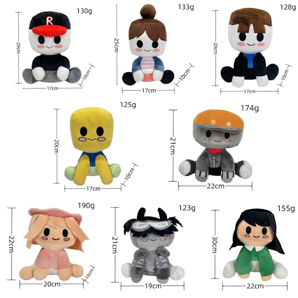Blox Buddy Plyschleksak, Roblox Bacon Girl, Cool Boy Hat Dock, Julplyschdocka Present, Baseboll Baby Plyschleksak, Present till Män och Kvinnor Little boy with red hat