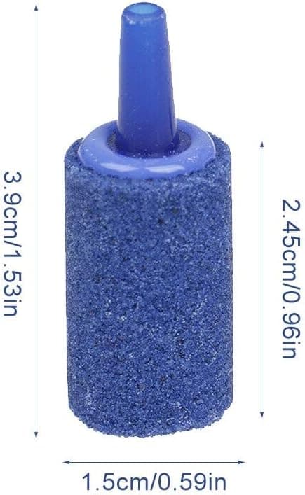 5 stk. luftstein, sylinderboblediffuser for luftpumpeakvarier