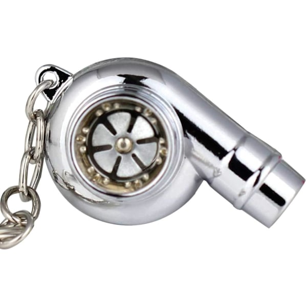 Kreativ Hylse Spinning Turbo Turbine Turbolader Nøkkelring Nøkkelkjede Nøkkelring Nøkkelholder Lag Ekte Fløyteslyd.