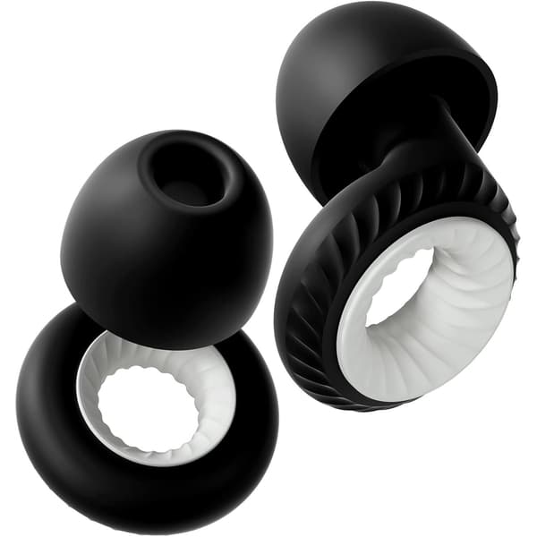 Støjreducerende ørepropper, støjreduktion og høreværn 25-28 dB, 6 par (S/M/L) Sort
