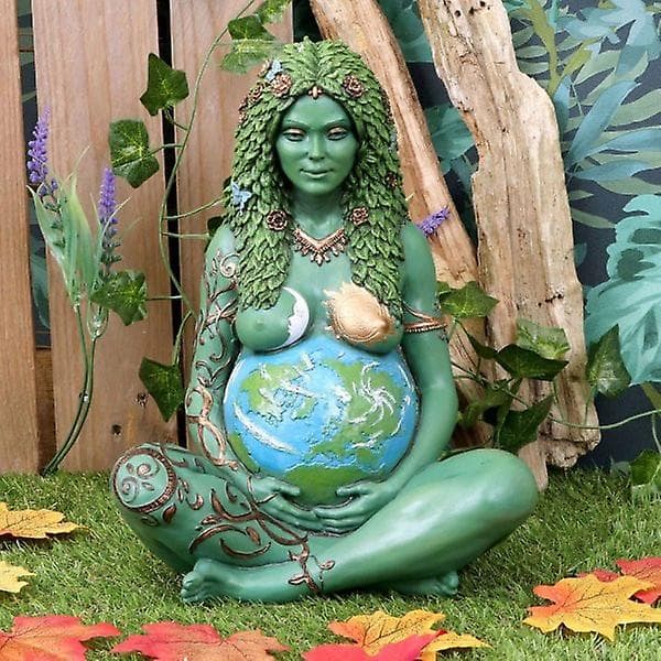 Moder Jord Kunst Statue Polyresin Statue Moder Jord Statue 15CM