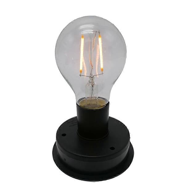 1 stk. Solar LED Wolframtråd Pære Lampe 2800K Natlys (7cm)