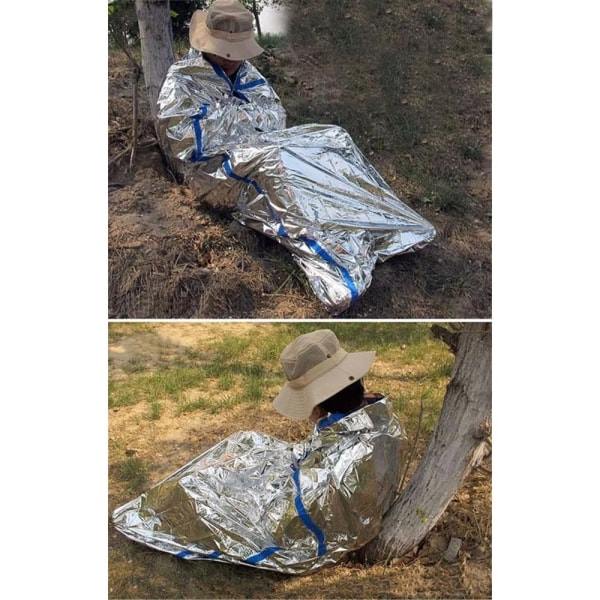 Bærbar sovepose, tykk multifunktionel sovepose kuldebestandig varm nødblanket, velegnet til udendørs camping 1-Pack