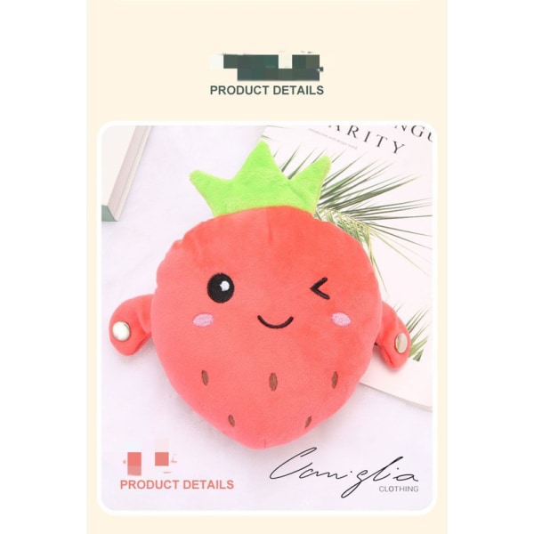 Fruktavkännande metronom plyschleksak jordgubb banan morot elektrisk leksak musik interaktion mellan föräldrar och barn Strawberries