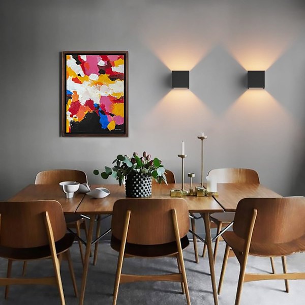 LED Vägglampa med Utbytbara G9 LED-lampor, Inomhus/Utomhus Vägglampa Varmvit 3000K