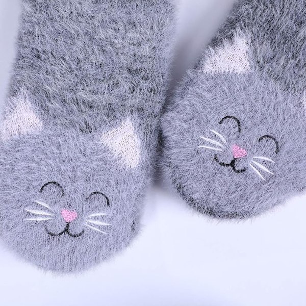 Tofflor med halkfria grepp för kvinnor, kattgåvor, julklappar