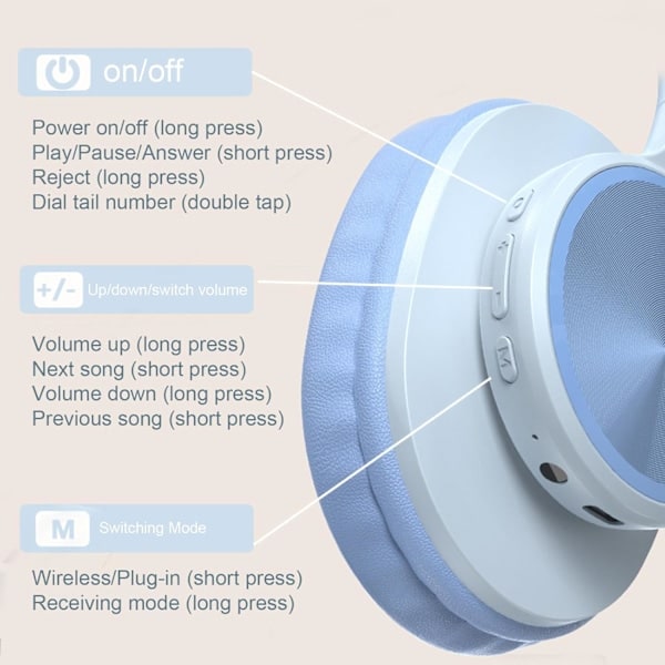 Trådløse øretelefoner, Bluetooth 5.3 In-Ear trådløse hodetelefoner, HiFi støyreduserende hodetelefoner med innebygd mikrofon, sammenleggbar oransje orange