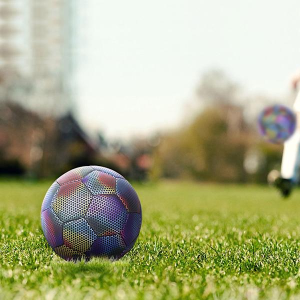 Lysende lysende fodbold PU maskinsyet skoletræning
