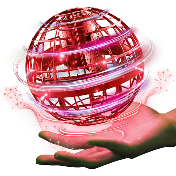 Smart sensor boomerang hover ball, flygande spinner med oändliga tricks, coola leksakspresenter för pojkar och flickor tonåringar inomhus utomhusleksaker red