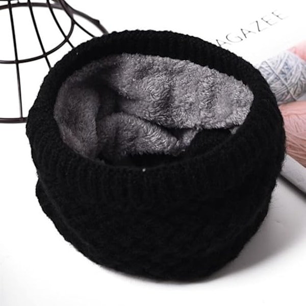 Talvituubi, Termohuivilinja, Unisex Paksu Neulotu Kaulaliina Talvi Lämmin Kaula Miehille Naisille Urheiluhuivi grey