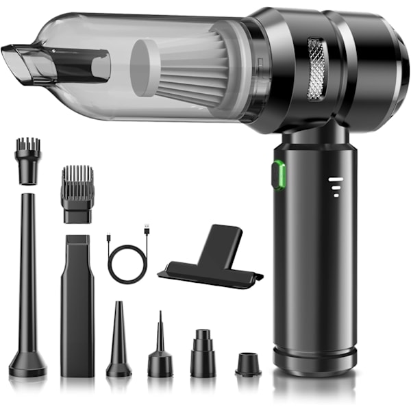 ®RisingFF Sladdlös handdammsugare 22 000 Pa, borstlös elmotor 3 hastigheter 8 000 varv/min, minidammsugare