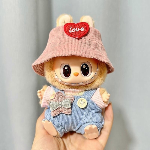 (Endast kläder) Andra generationens Crazy Rabbit Monster med sits-serie Söta dockkläder Leksaksornament Endast kläder Söt dockleksakspresent (Set A) A
