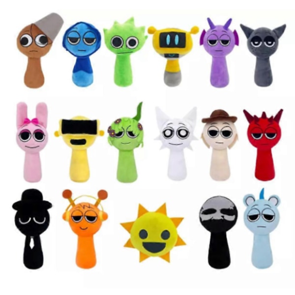 Sprunki bamse, Sprunki spill bamse, for voksne, barn, dukker, beste gaver Yellow and black without eyes