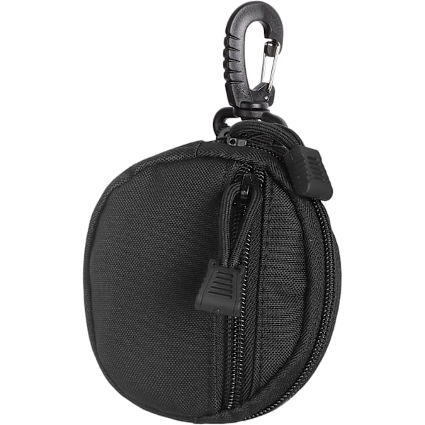 Myntbörs, Rund Myntväska med Dragkedja och Karbinhake, Mini Ryggsäcksstil Nyckelring Myntpåse, Kontantväska Små Plånböcker för Män Vuxna