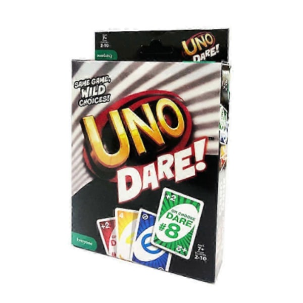 Mattel Games Dare kortspill, perfekt for familiekveld, inkluderer utfordrende og morsomme utfordringer fra 3 forskjellige kategorier