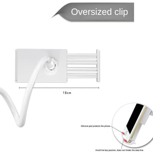 360° Universal Telefonhållare Rotationsbar Flexibel Lång Arm