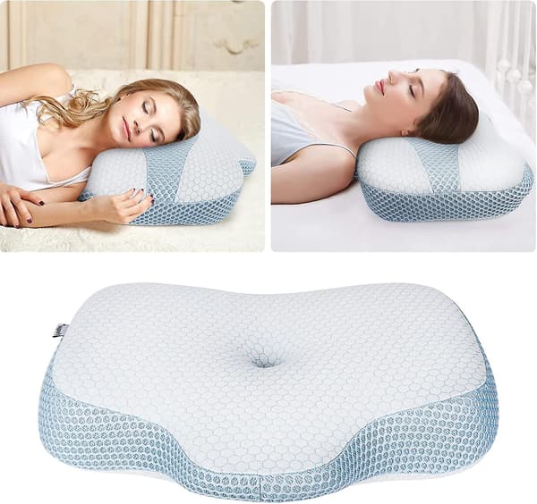 Ergonomisk Nackkudde i Minneskum, Anti-Mite