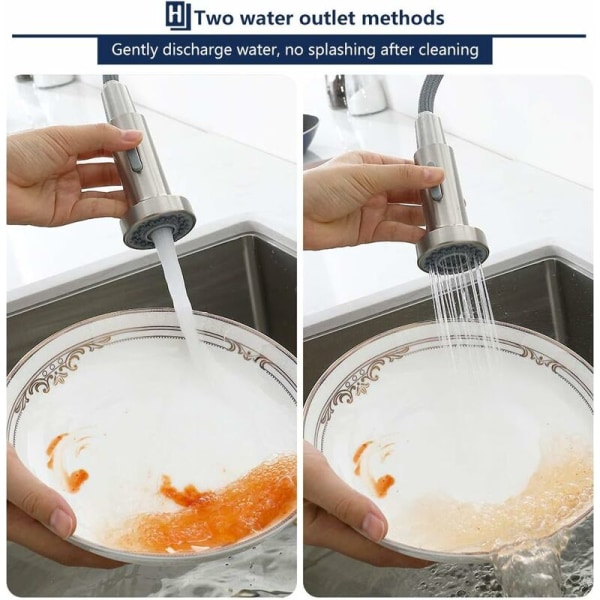 Utdragsmunstycke för kallt och varmt vatten (munstycke (grå knapp)) vit