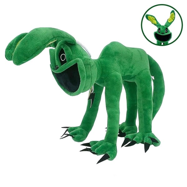 Uusi Monster Hoppy Hopscotch Pehmolelu Catnap Pehmolelu Smiling Critters Pehmo Täytetty Tyyny Nukke Lelut Mutant green cat