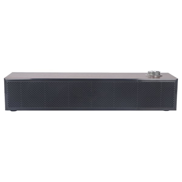 Trähögtalare för dator Skrivbord Soundbar HiFi Stereo Ljud AUX in Kabelansluten USB-driven Soundbar för PC Laptop Surfplattor Skärm