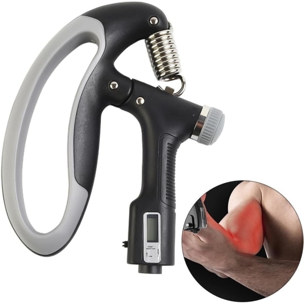 Gripforsterker - Justerbar 10-100kg Håndgrips Trener - Rustfritt Stål Fjær - Perfekt for Styrketrening