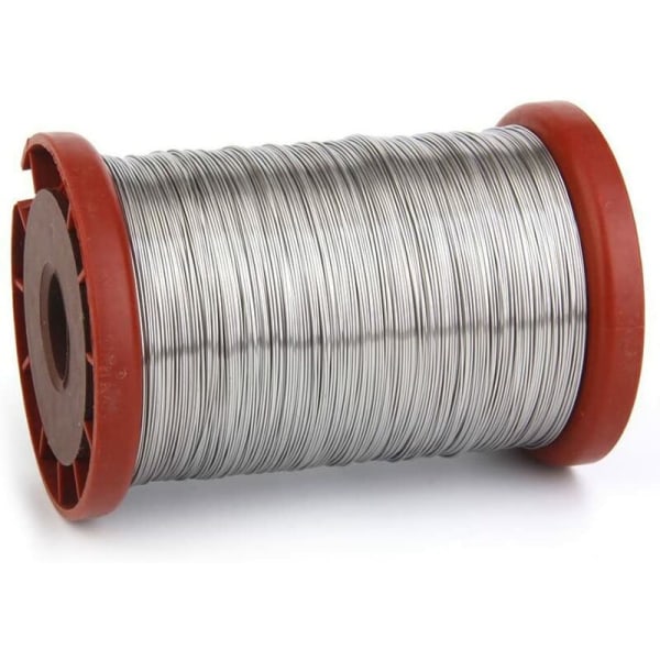 24 # rustfrit ståltråd special beeware (1 kilogram af 24 # rustfrit ståltråd) vit