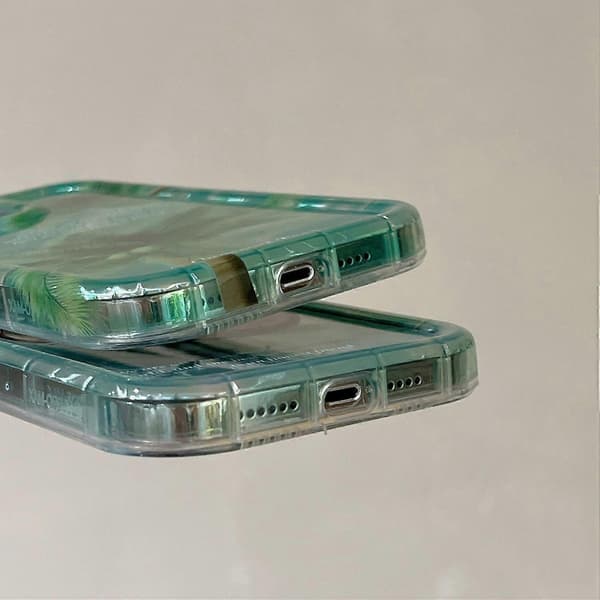 Silikone+PC Telefoncover til iPhone 15 Pro IMD Mønster Telefonetui Engros Mobiltilbehør